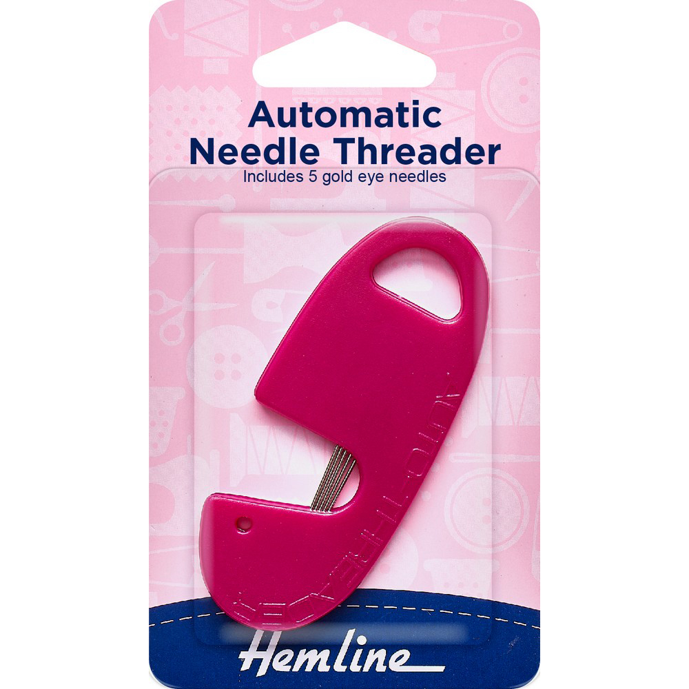 Automatic Needle Threader Includes 5 gold eye needles 1 pc – Hemline