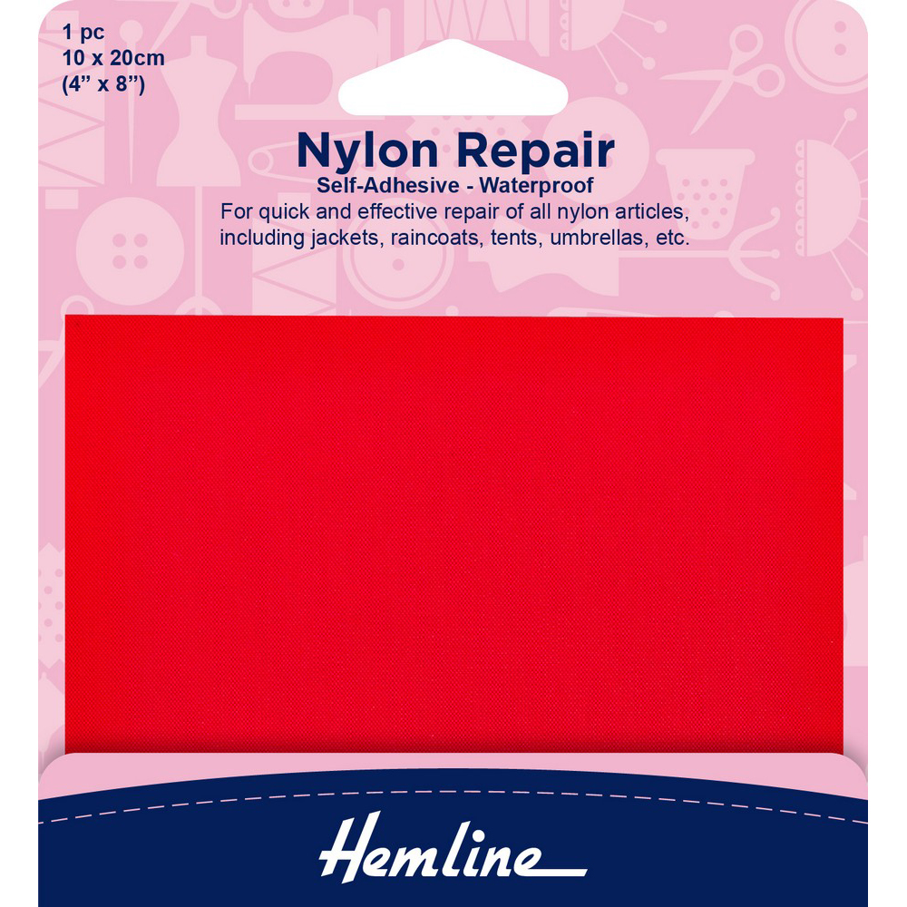 Blue nylon repair patch 10 x 20 cm