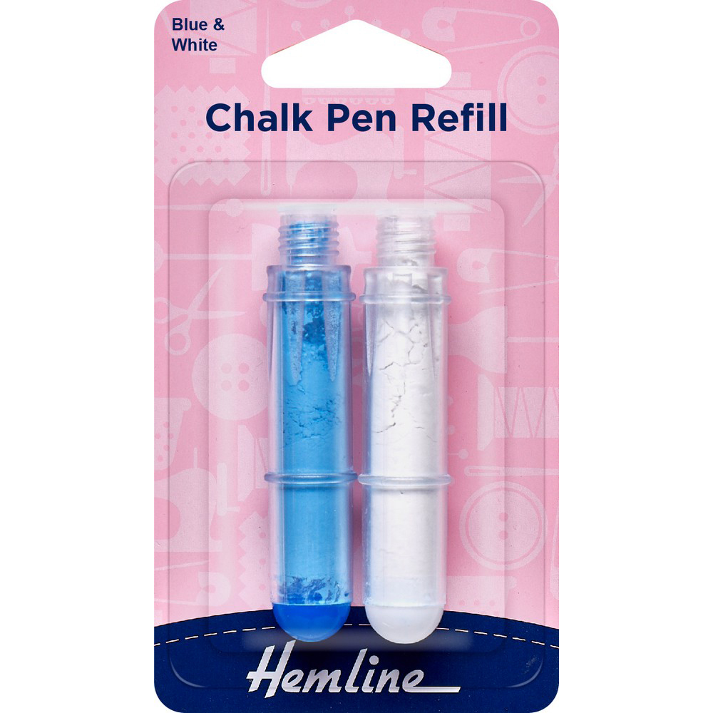 Chalk Pen Refill 2 colours Blue & White 2 pcs – Hemline